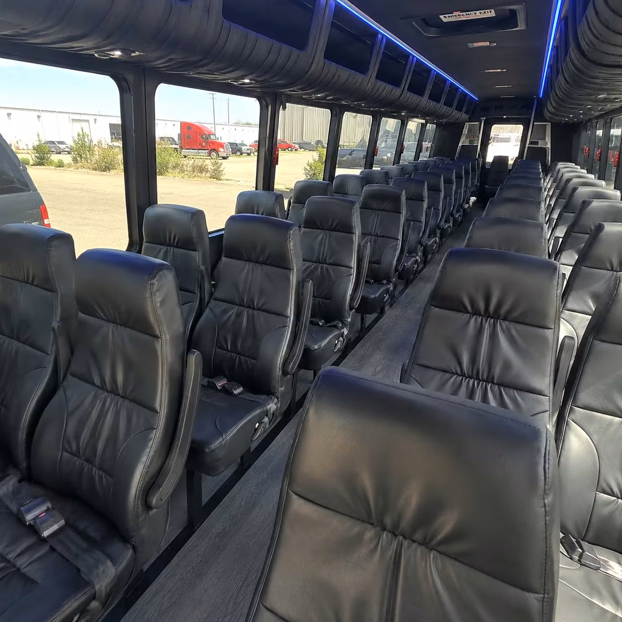 28 passenger minibus interior