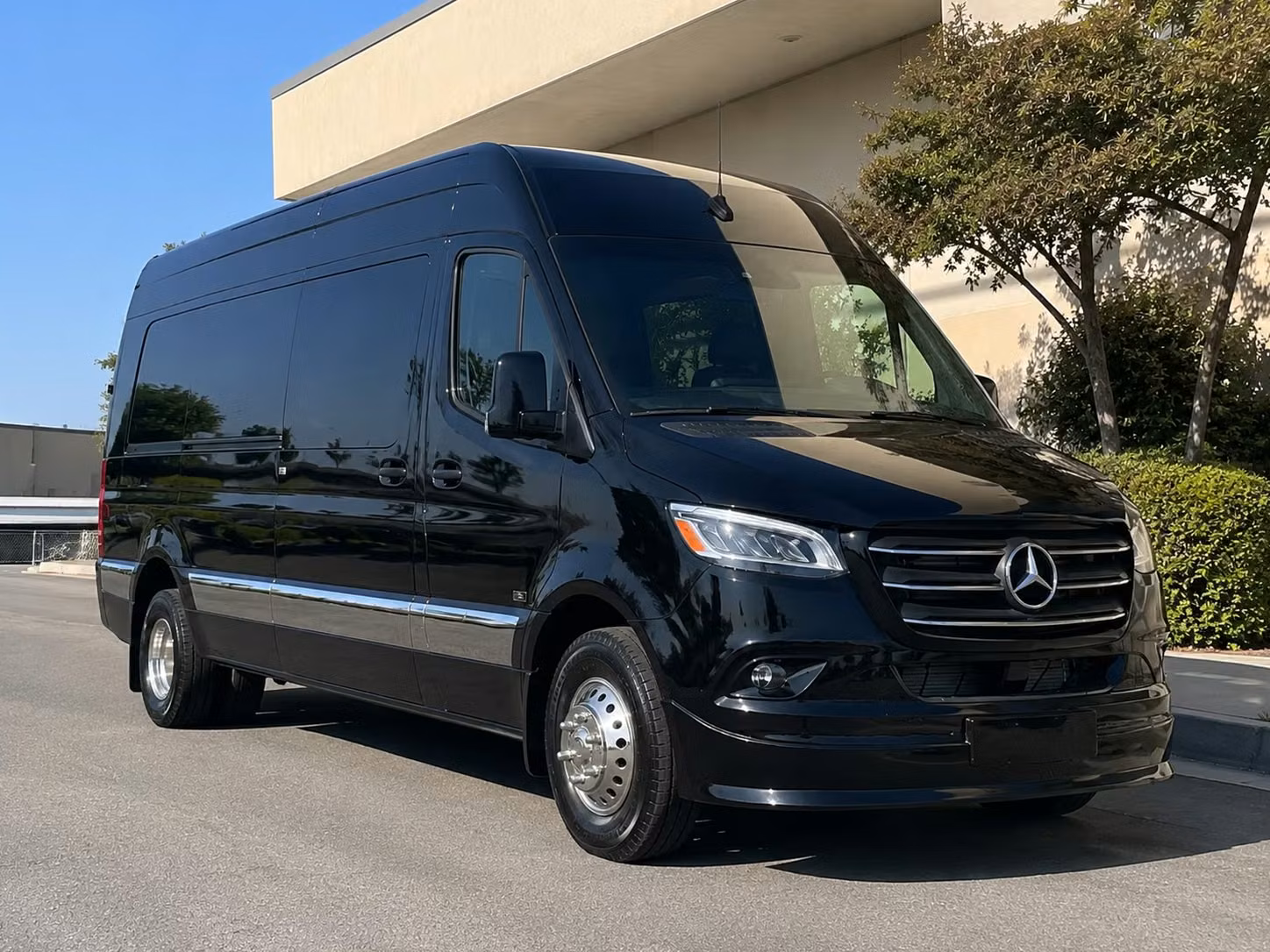 get a sprinter van or party bus for the bridal party in thornton