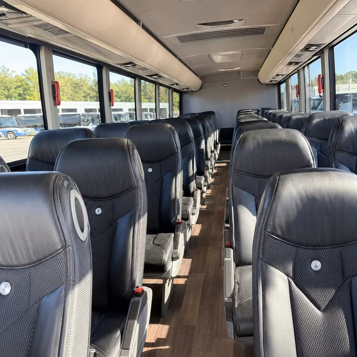 thornton charter bus interior
