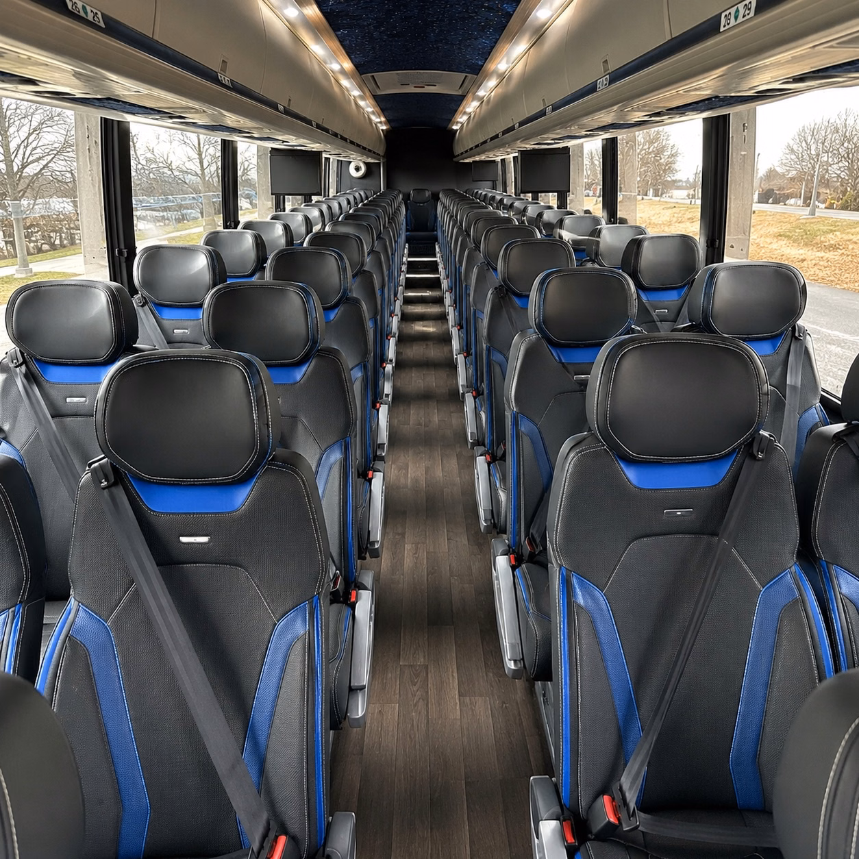 thornton charter bus rental inside